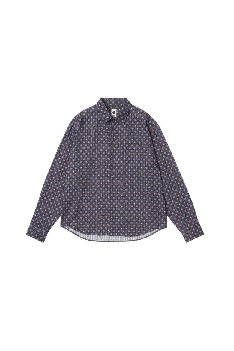 Floral Dobby Shirt, Main, color, Blue