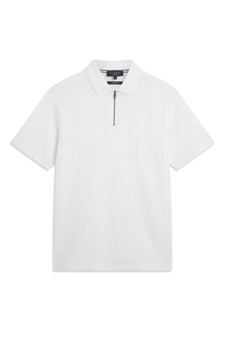 Victor Quarter Zip Polo, Alternate, color, WHITE