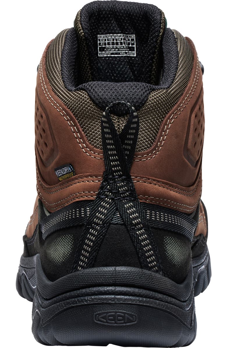 KEEN Targhee IV Waterproof Mid Hiking Shoe, Alternate, color, Bison/Black