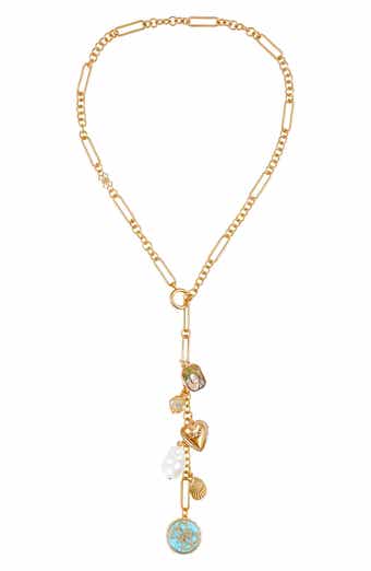 GUESS Charm Lariat Necklace