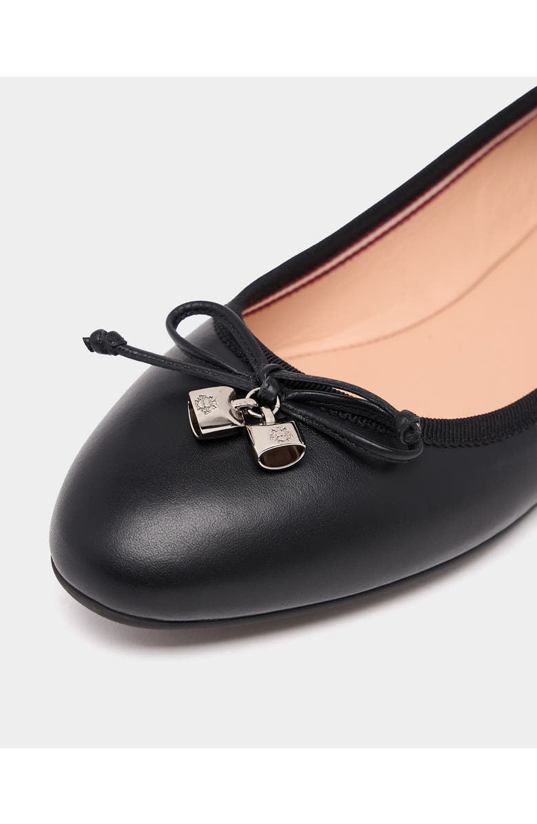 Bally Calf Leather Ysla Ballet Flat, Alternate, color, Black