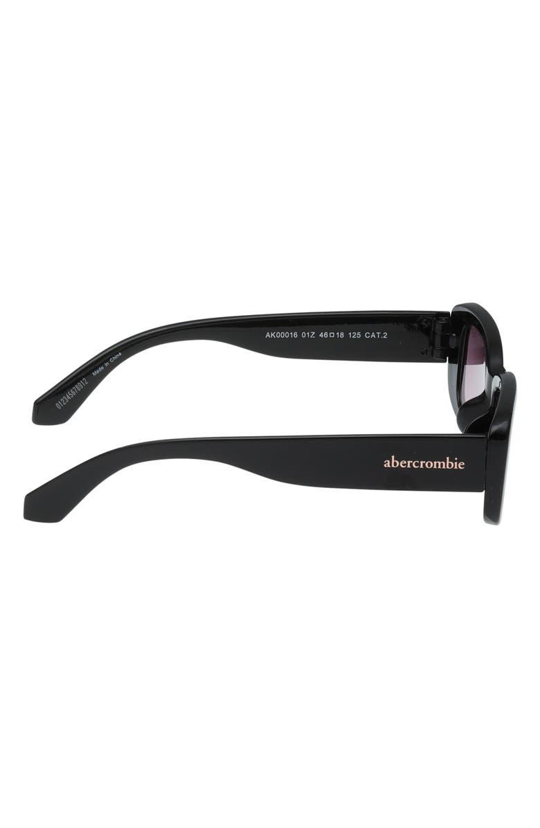 abercrombie kids Kids' Gradient Rectangular Sunglasses, Alternate, color, Shiny Black / Gradient