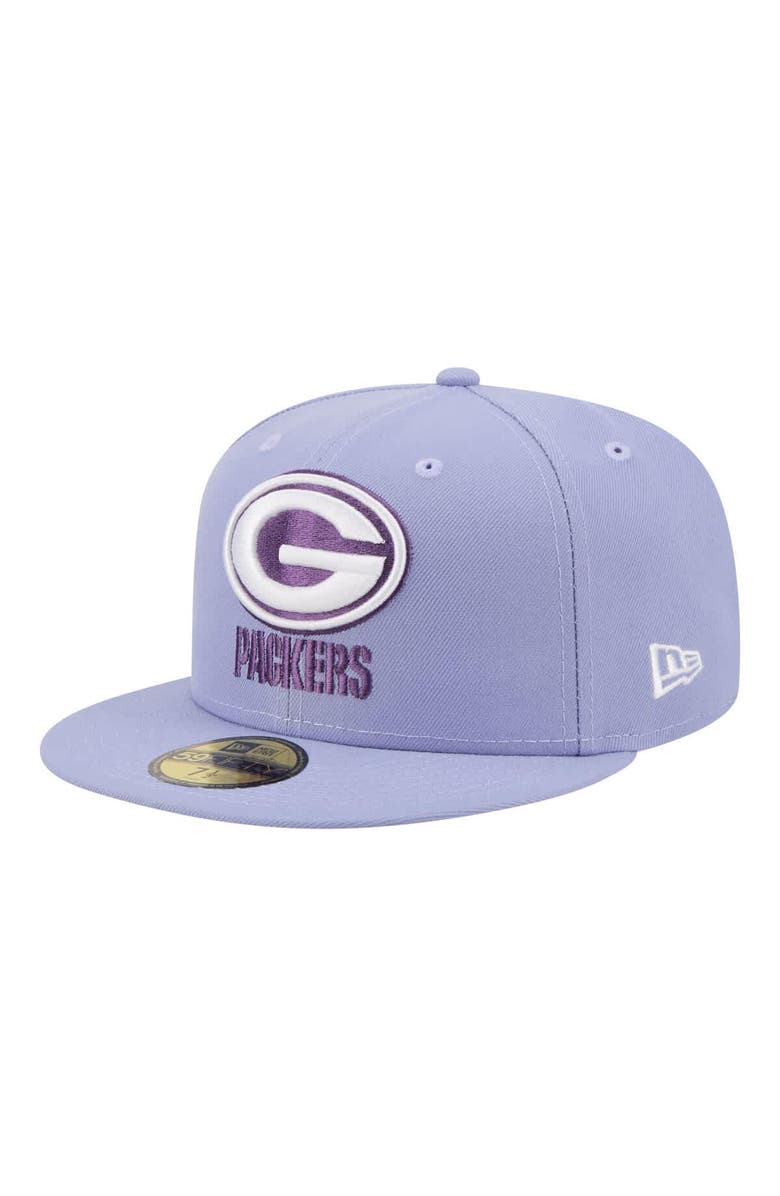 New Era Men's New Era Light Purple Green Bay Packers Lavender Bloom 59FIFTY Fitted Hat, Alternate, color, Light Purple