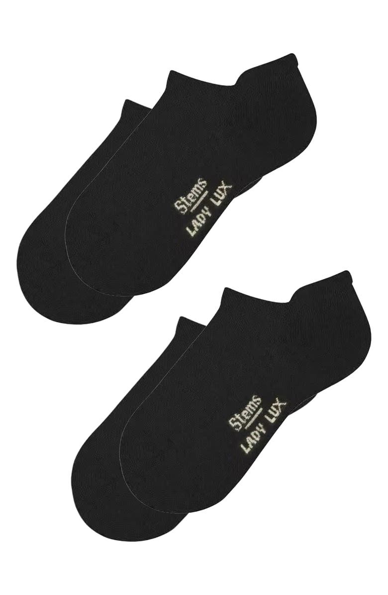 Stems Lady Lux 2-Pack Cushioned No-Show Socks, Main, color, 