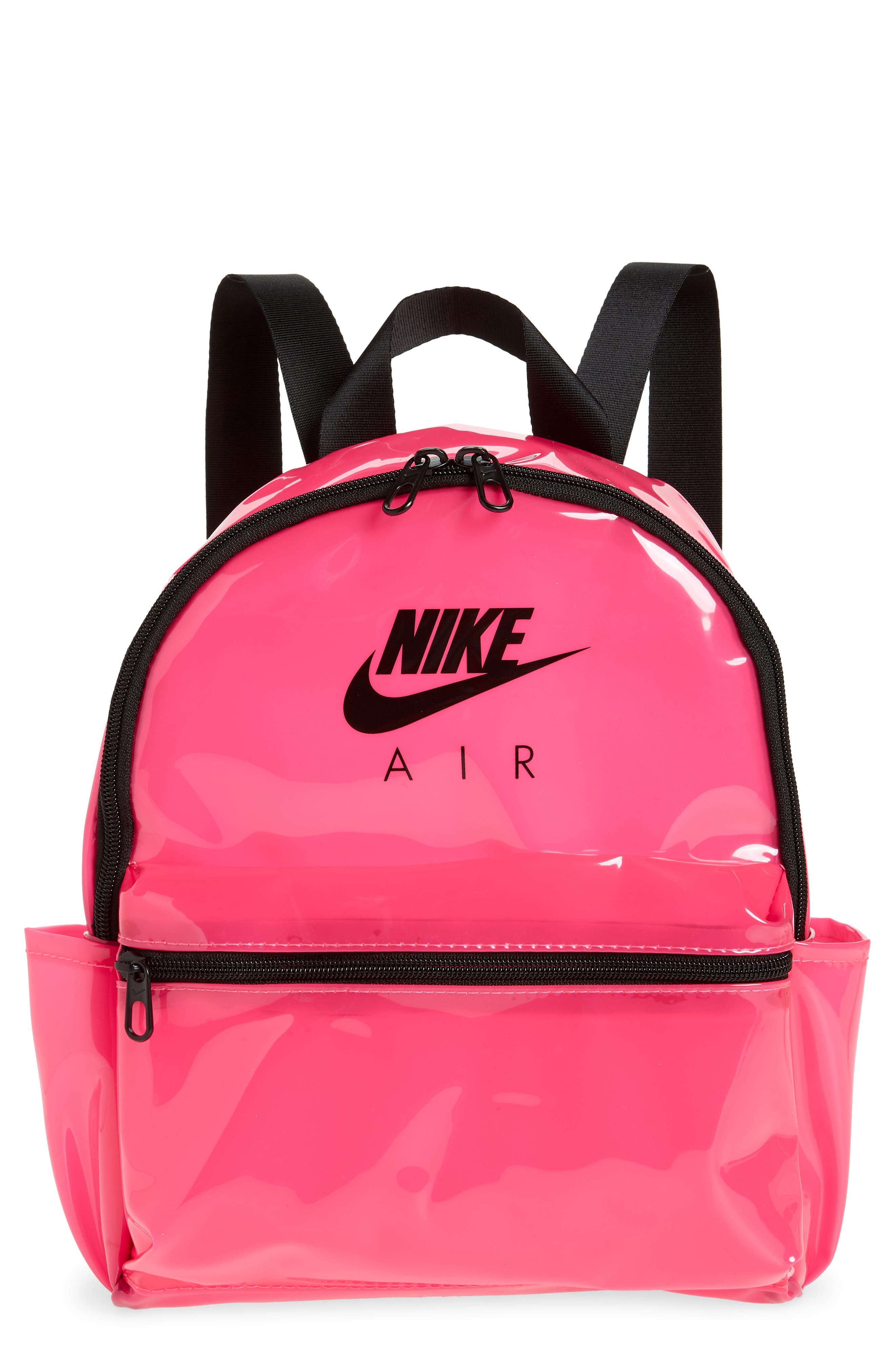 Mini JDI Clear Backpack, Main, color, CLEAR PINK BLAST/ BLACK