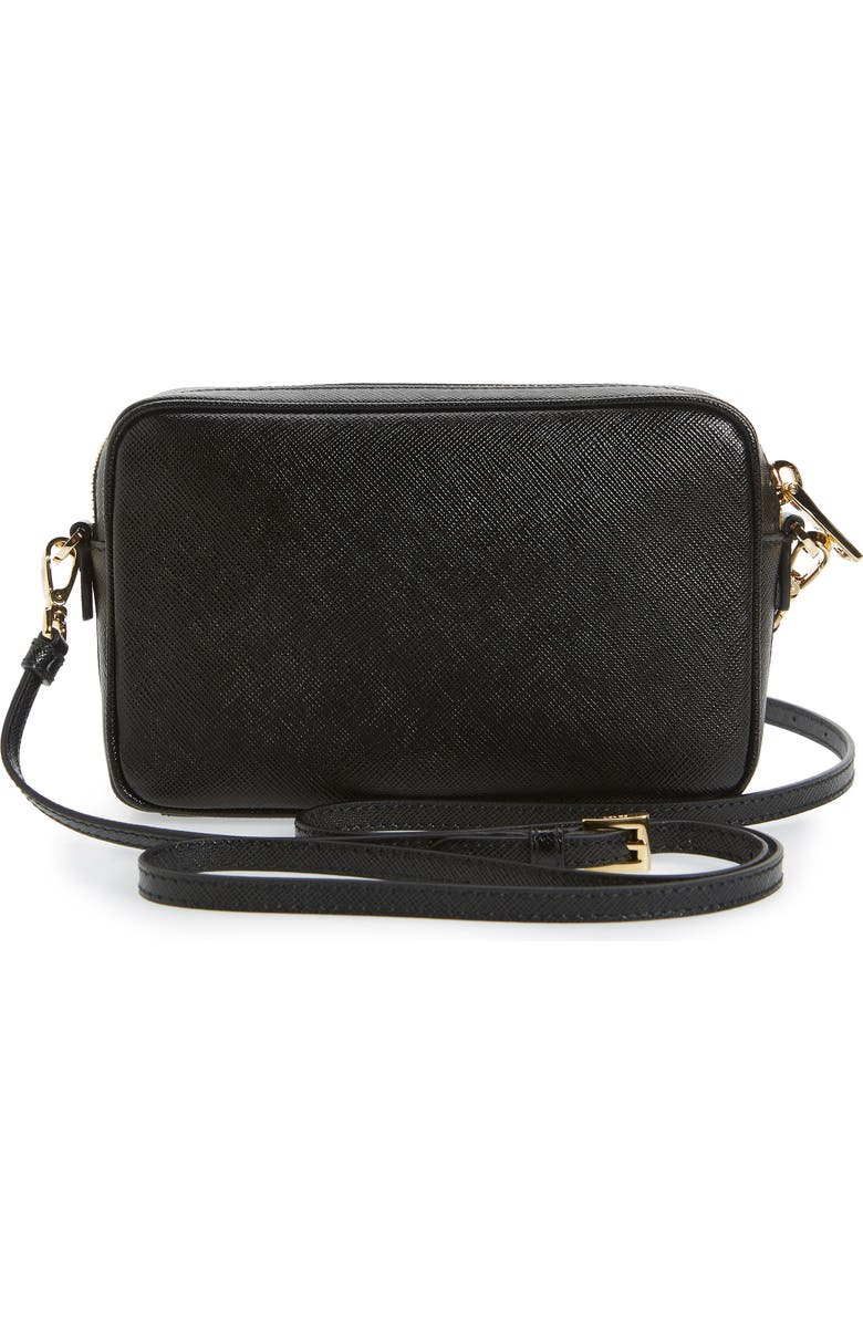 Prada Saffiano Leather Zip Crossbody Bag, Alternate, color,