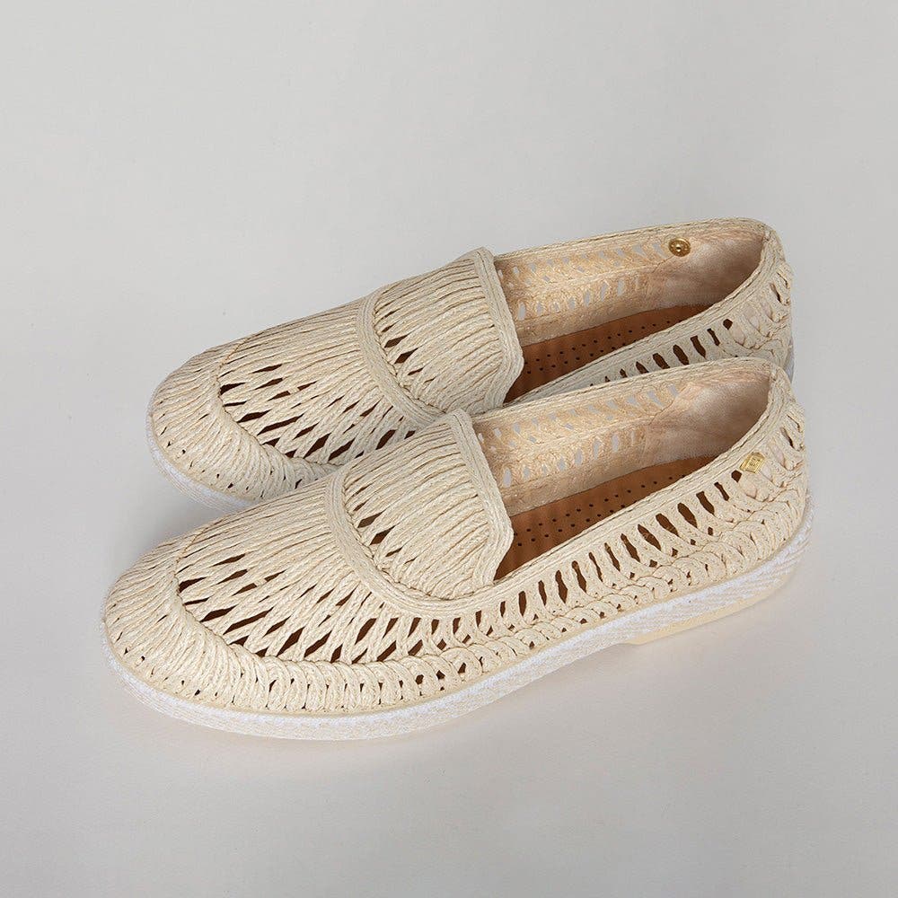Braided Raffia Slip-On Loafer, Alternate, color, Natural Braided Raffia