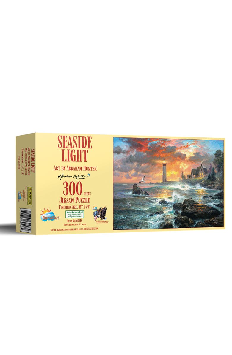 Sunsout Seaside Light 300 piece Jigsaw Puzzle for Adults, Main, color, Multicolor