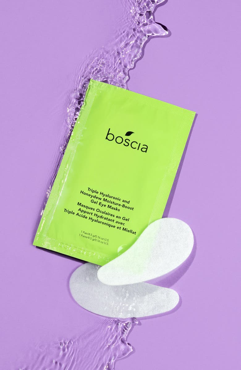 Boscia Triple Hyaluronic and Honeydew Moisture-Boost Gel Eye Masks, Alternate, color, 
