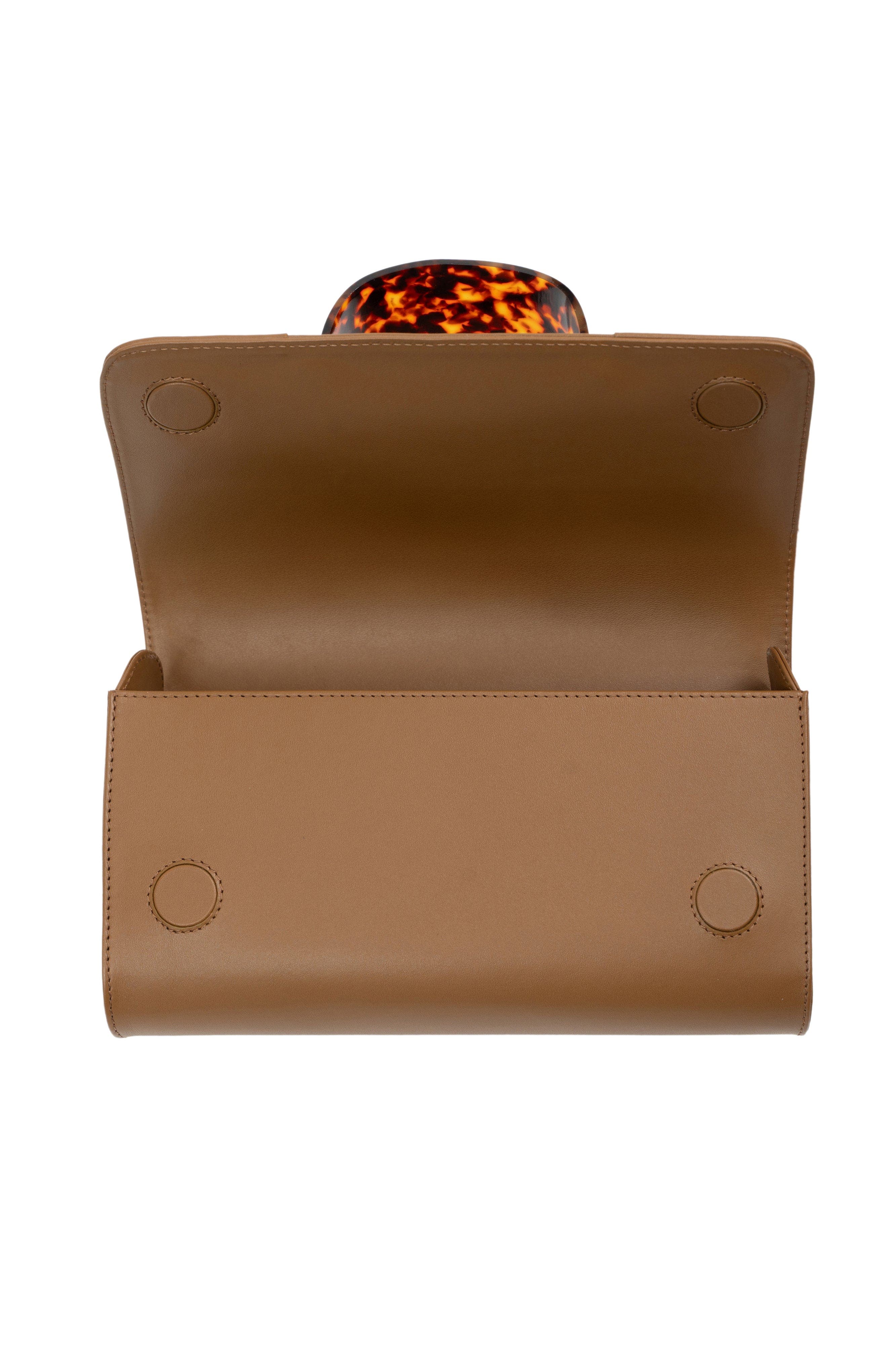 PERRIN PARIS L'Eiffel Ecaille Clutch, Alternate, color, Spice