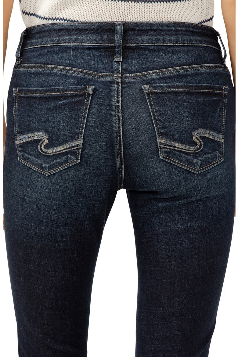 Elyse Curvy Mid Rise Capri Jeans, Alternate, color, INDIGO