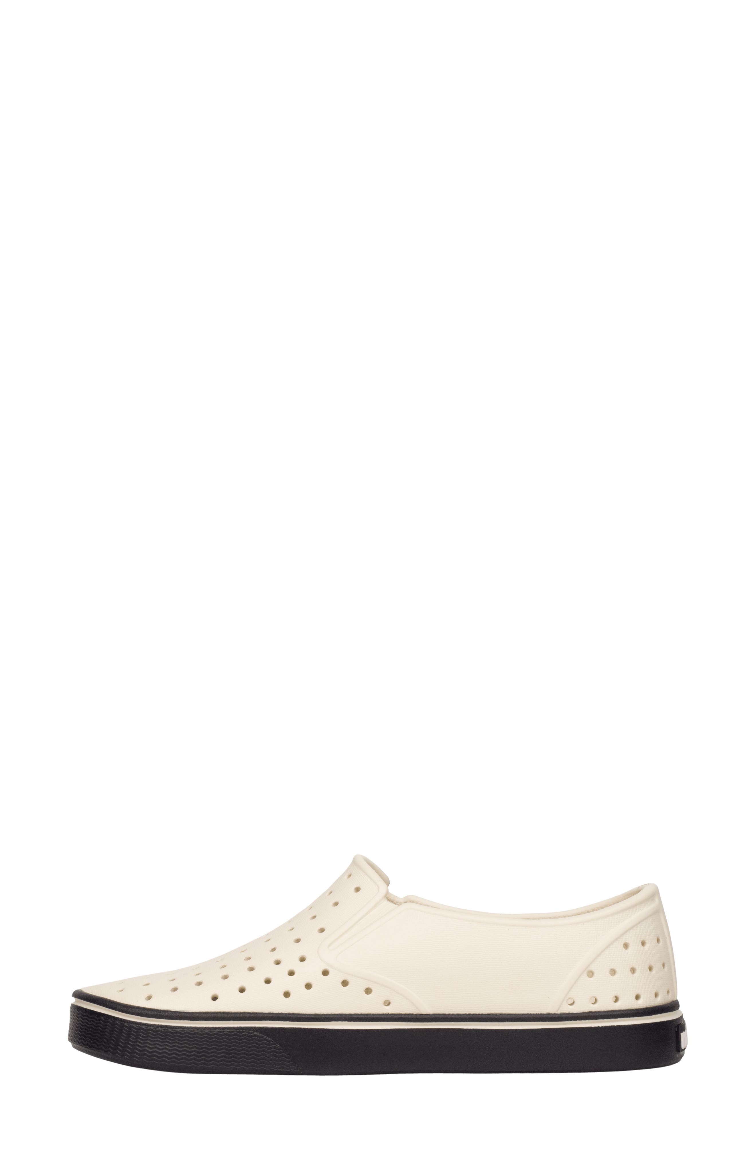Miles Wanderfoam Slip On Shoe, Alternate, color, BONE WHITE/ JIFFY BLACK