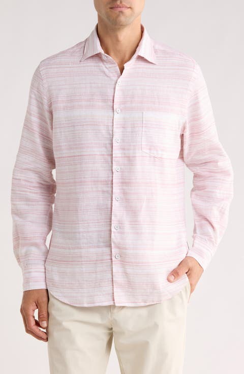 Cape Wanbrow Cotton & Linen Button-Up Shirt