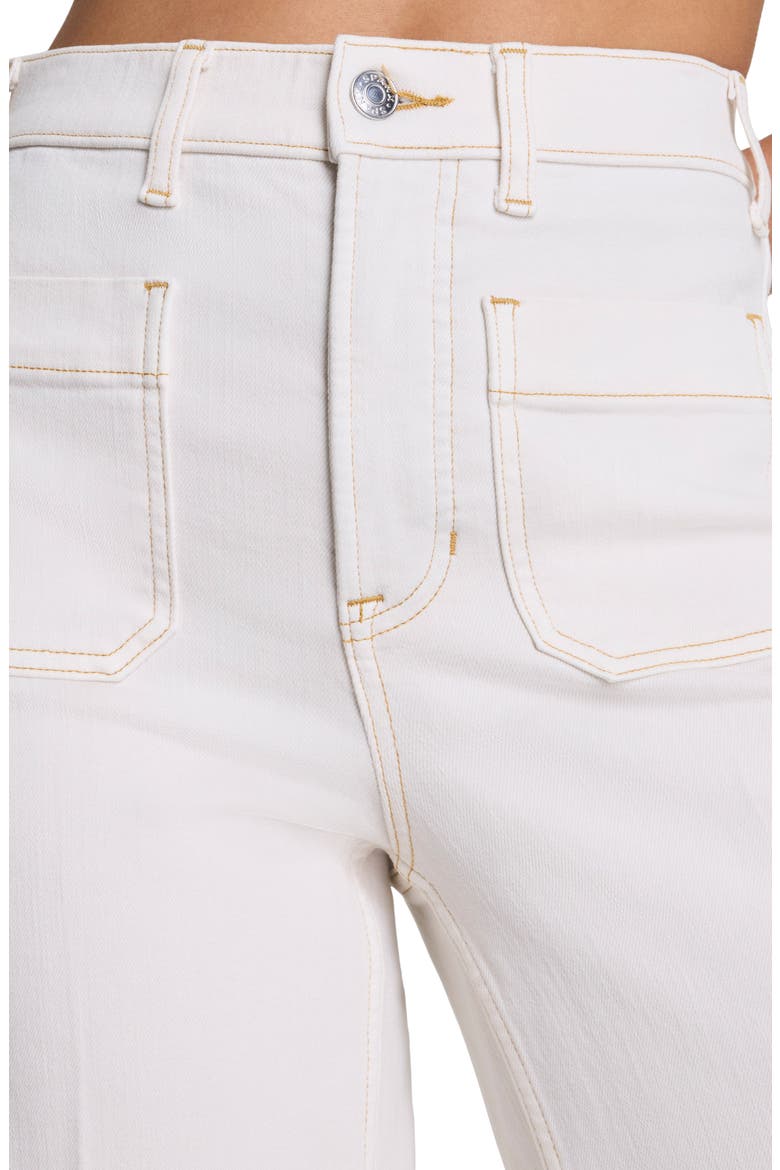 SPANXshape™ Authentic 360 Patch Pocket Crop Wide Leg Jeans, Alternate, color, ALABASTER