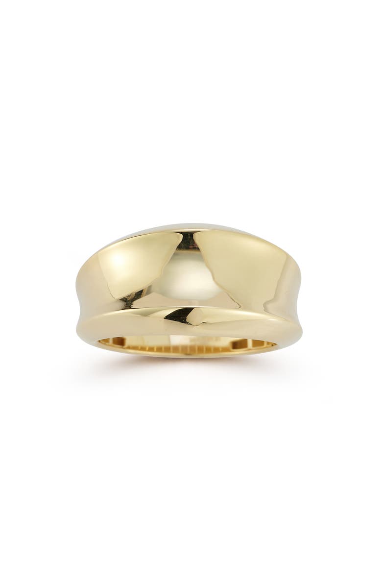 Ember Fine Jewelry Concave Ring, Main, color, Gold