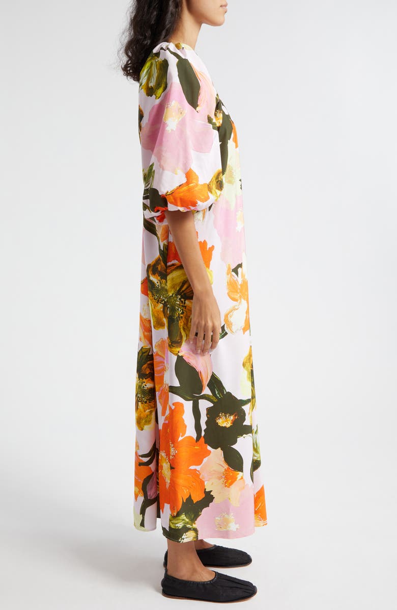Stine Goya Teresa Floral Puff Sleeve Maxi Dress, Alternate, color, 