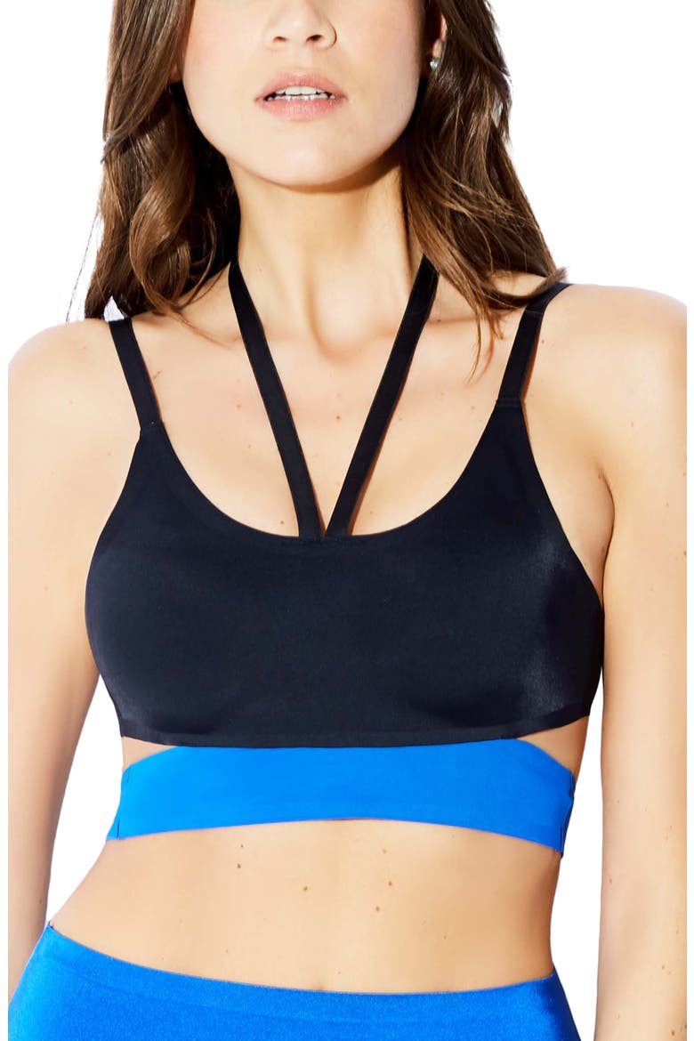 Drive Time Bralette, Main, color, BLUE-BLACK