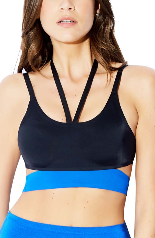 Hauty Drive Time Bralette in Blue-Black 