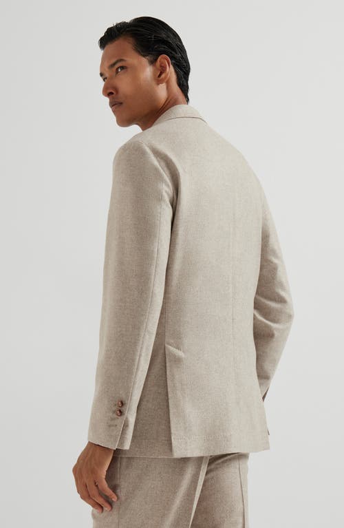 Brunello Cucinelli Double-breasted Patch-pocket Blazer In Gray