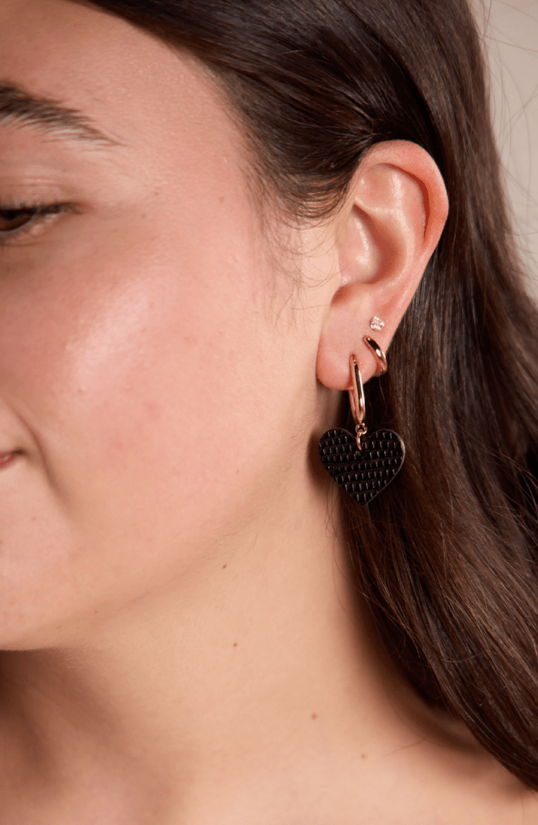Nickel & Suede Quinn Earrings, Alternate, color, Gold