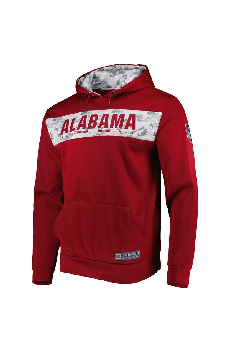 COLOSSEUM Men's Colosseum Crimson Alabama Crimson Tide OHT Military Appreciation Team Color Pullover Hoodie, Alternate, color, Crimson