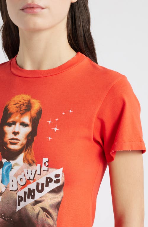 Daydreamer David Bowie 1973 'pin Ups' Graphic T-shirt In Radiant Watermelon