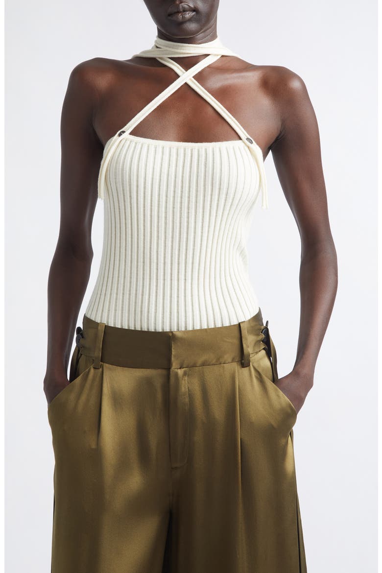 Convertible Merino Wool Sweater Camisole, Main, color, IVORY