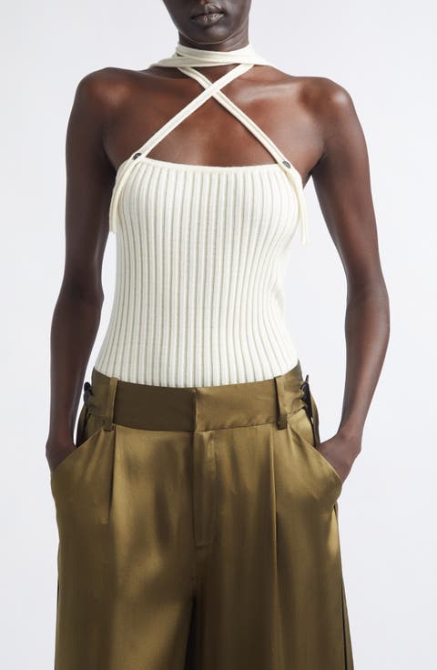Convertible Merino Wool Sweater Camisole