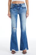 Bayeas Fray Hem Flare Jeans