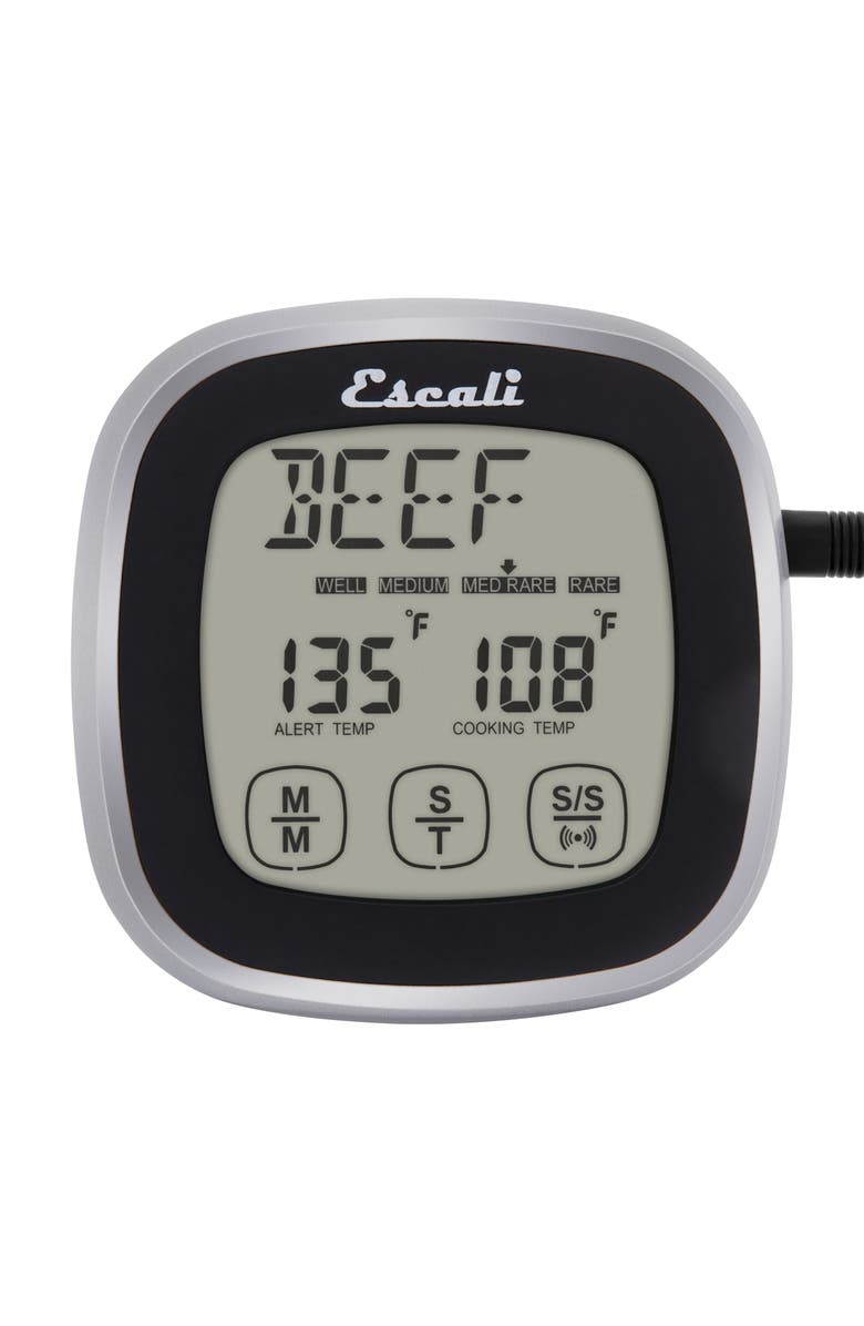 ESCALI Touch Screen Thermometer and Timer, Main, color, Black