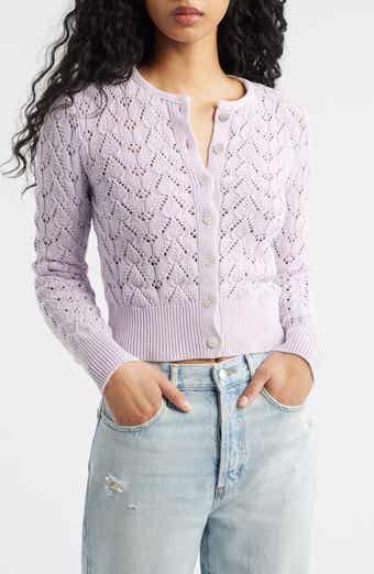 Pretty in Cotton Pointelle Cardigan