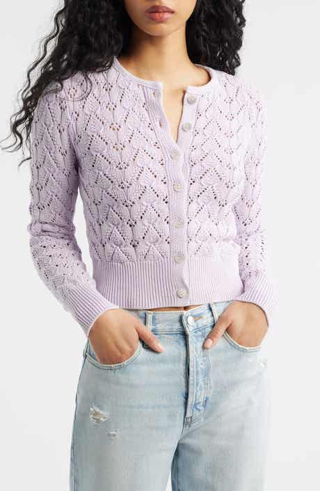 Pretty in Cotton Pointelle Cardigan