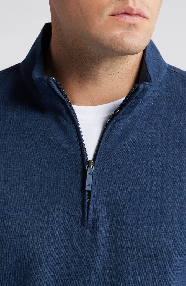 Mizzen+Main KPI Quarter Zip Pullover, Alternate, color, Navy Heather