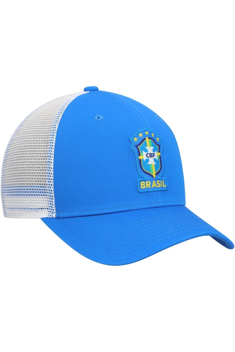 Men's Nike Blue Brazil National Team Classic99 Trucker Snapback Hat, Alternate, color, Blue