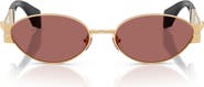 Versace 55mm Oval Sunglasses