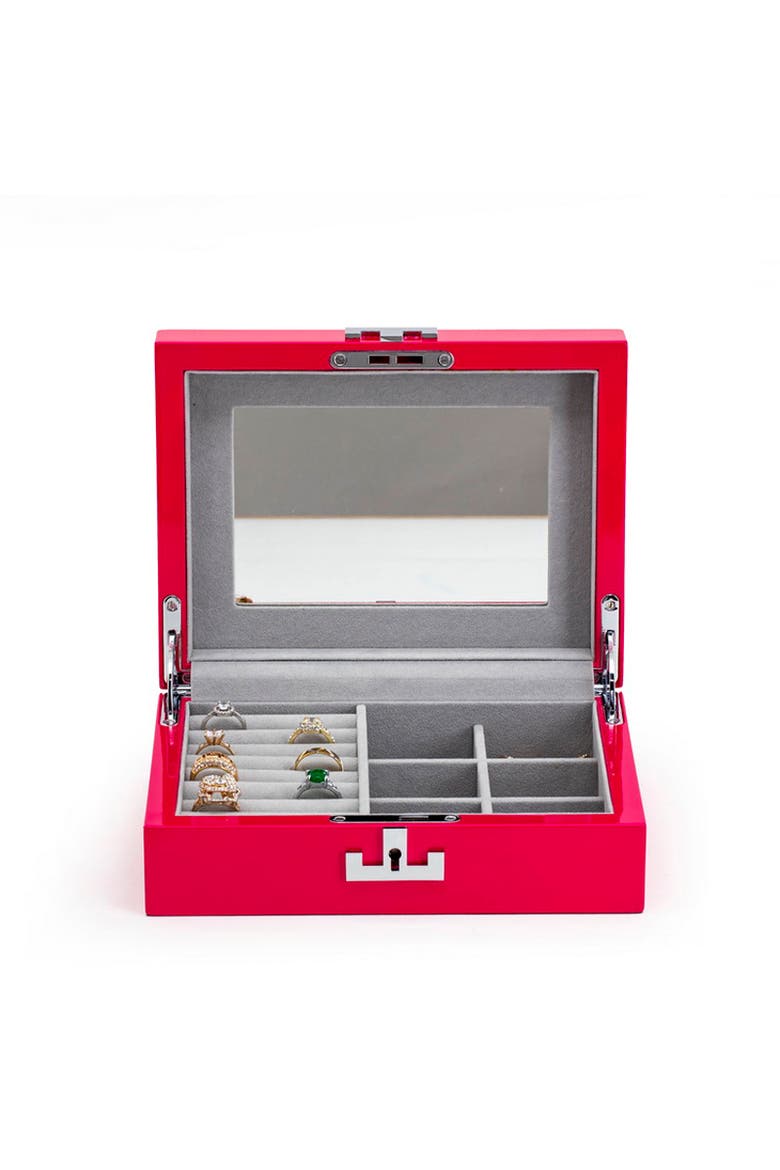 Jewelry Box with Velvet Lining, Alternate, color, Pink