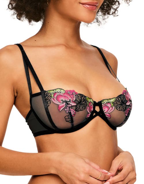 Adore Me Jayda Unlined Balconette Bra In Black