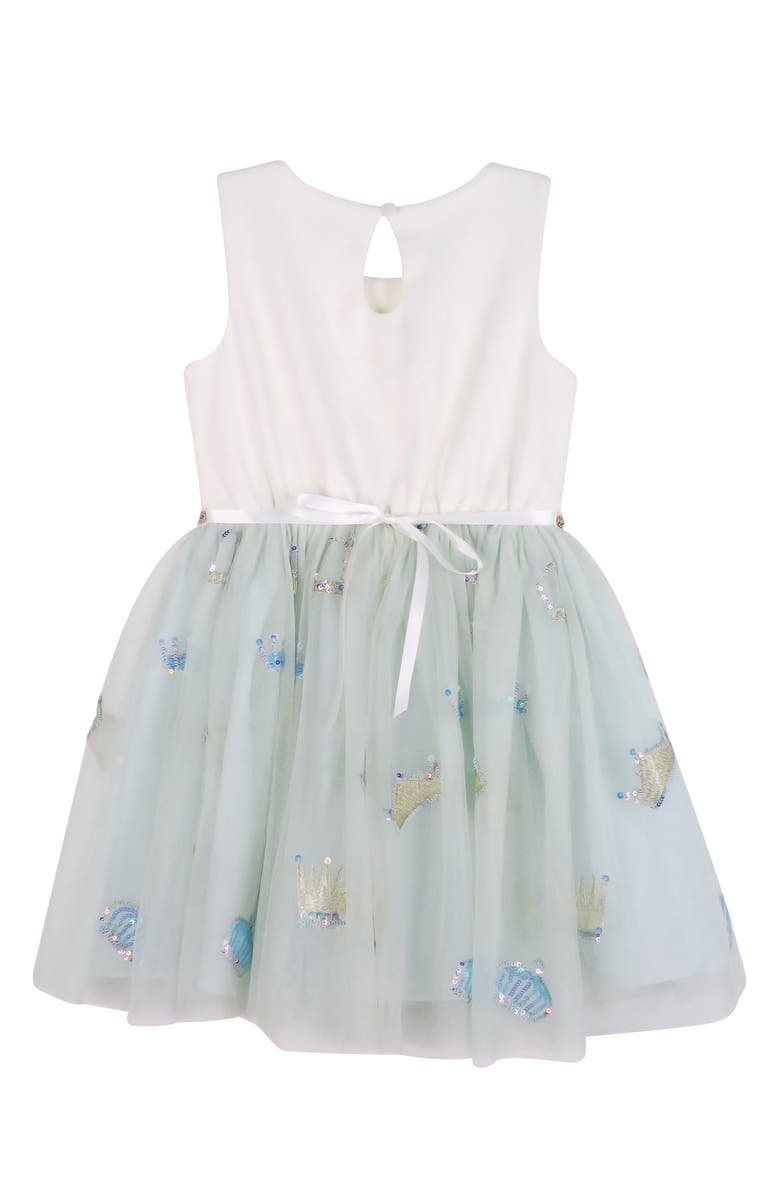 Zunie Kid's Sequin Sleeveless Tulle Dress, Alternate, color, 