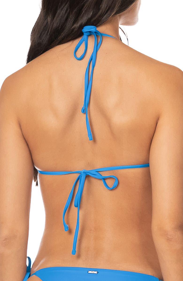 Maaji Blue Balmy Reversible Bikini Top, Alternate, color, Blue