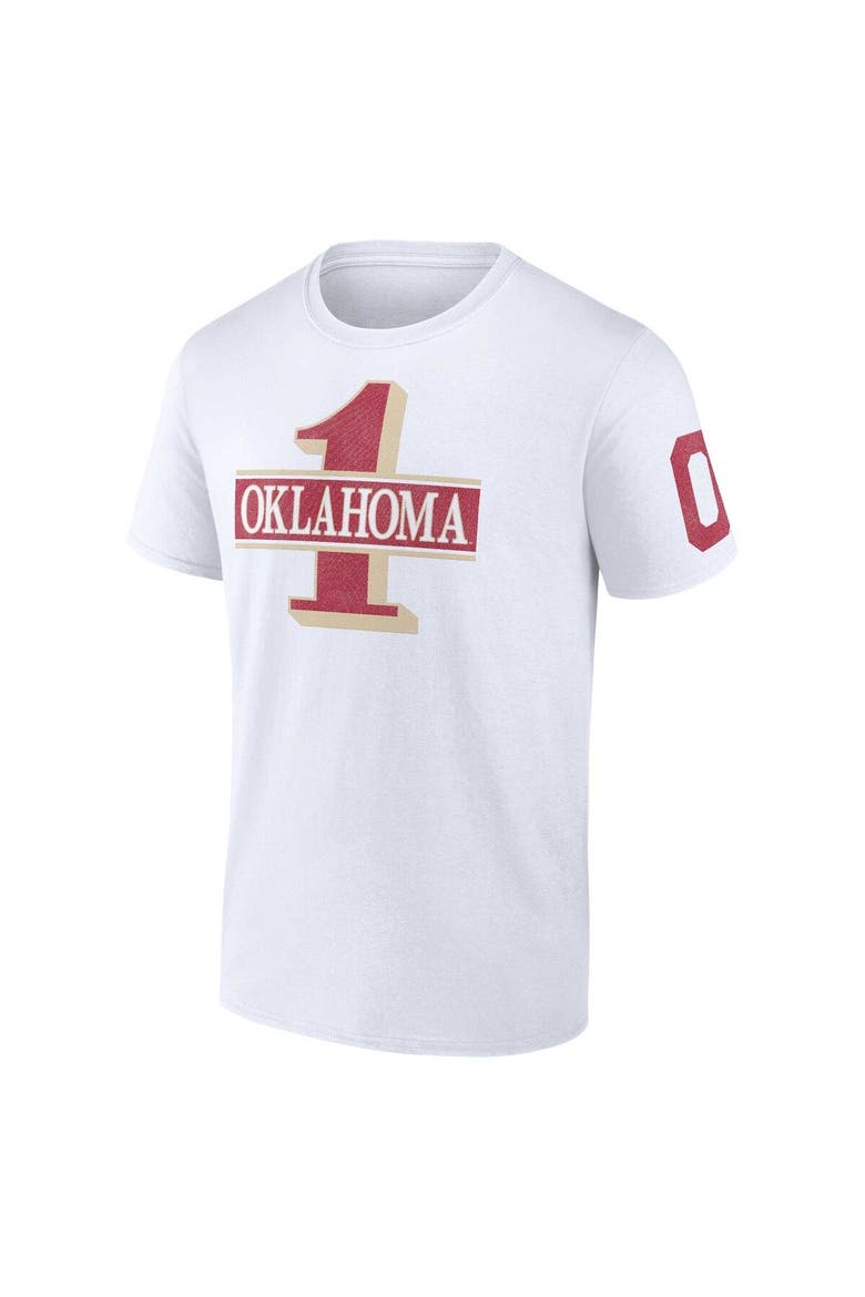 Men's Fanatics Branded White Oklahoma Sooners Only One Fan T-Shirt, Alternate, color, White