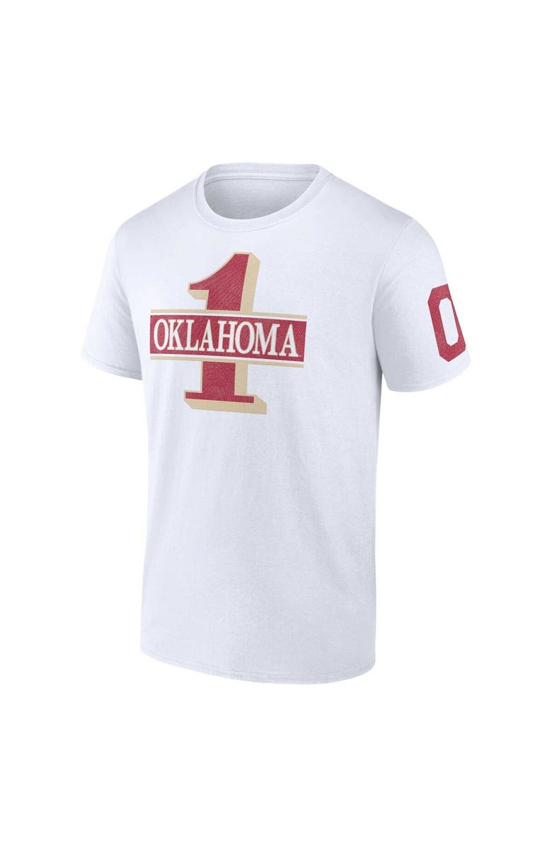 FANATICS Men's Fanatics Branded White Oklahoma Sooners Only One Fan T-Shirt, Alternate, color, White