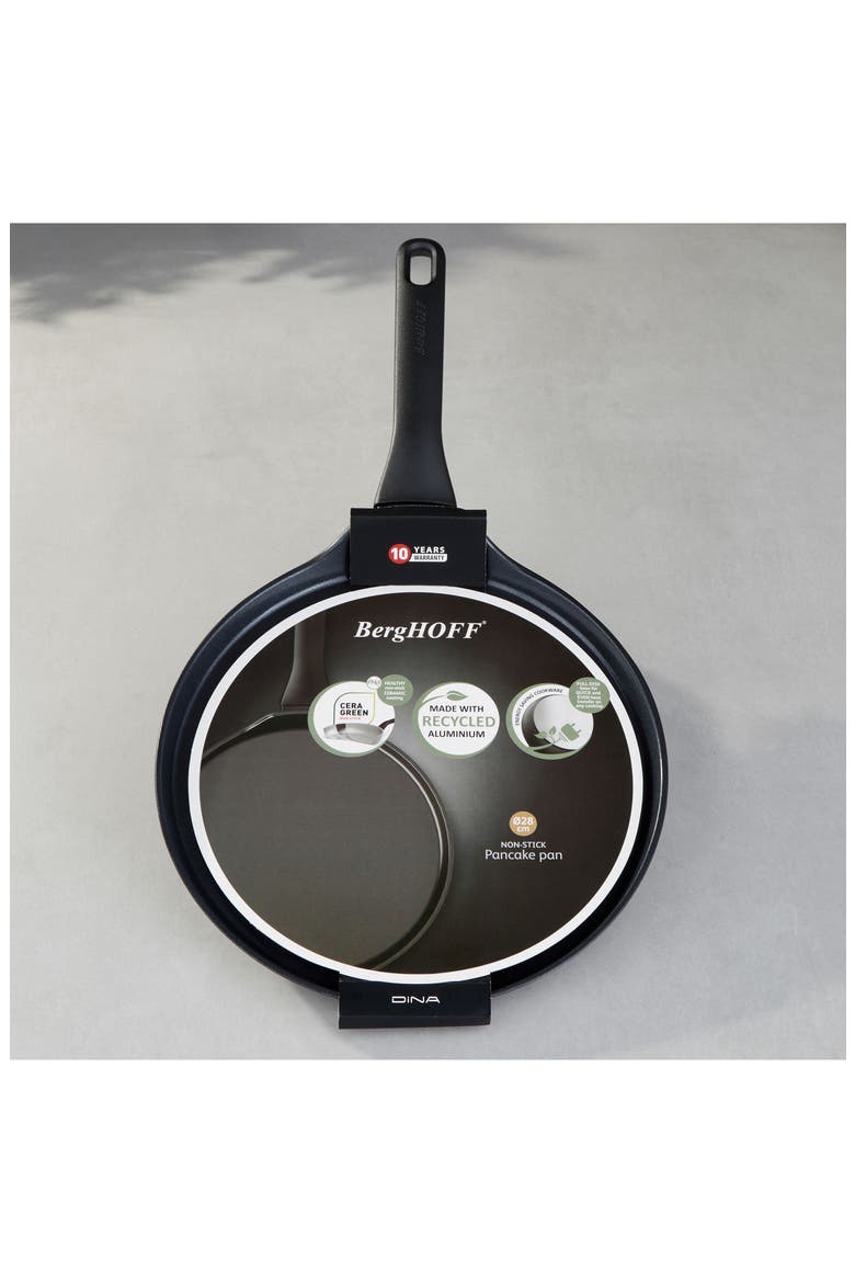Dina Helix 11" Pancake Pan, Alternate, color, BLACK
