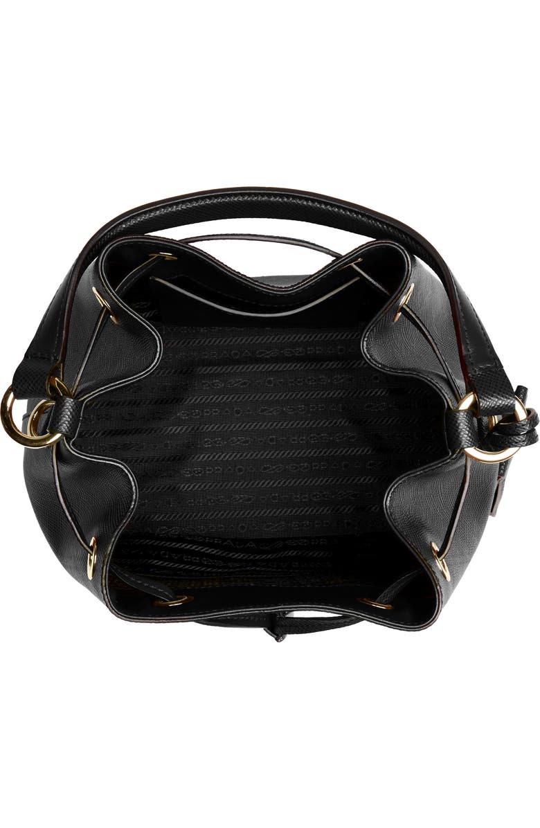 Prada Saffiano Leather Bucket Bag, Alternate, color,