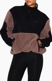 SKIMS Faux Shearling Half Zip Pullover