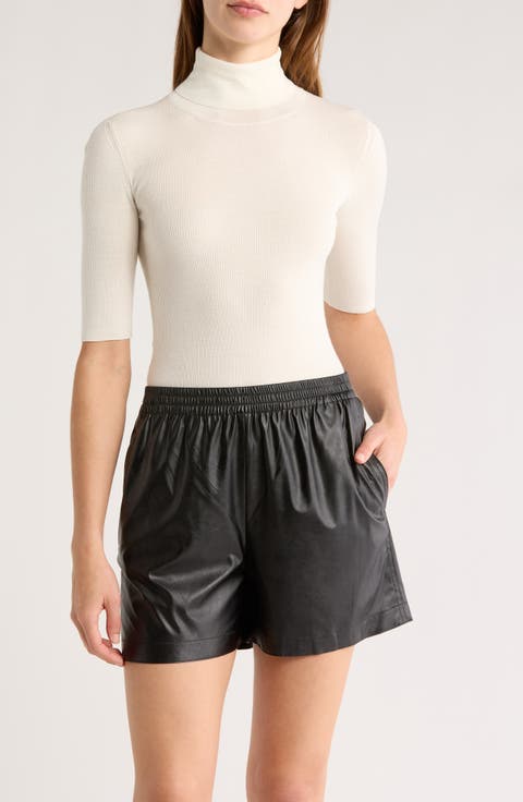 Leenda Merino Wool Turtleneck Sweater