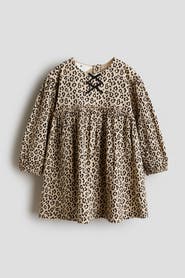 H&M Bow-detail Crinkled Dress