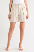 DENIMIST Double Pleat Linen Shorts