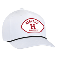 AHEAD Men's Ahead White Harvard Crimson Alto Rope Adjustable Hat