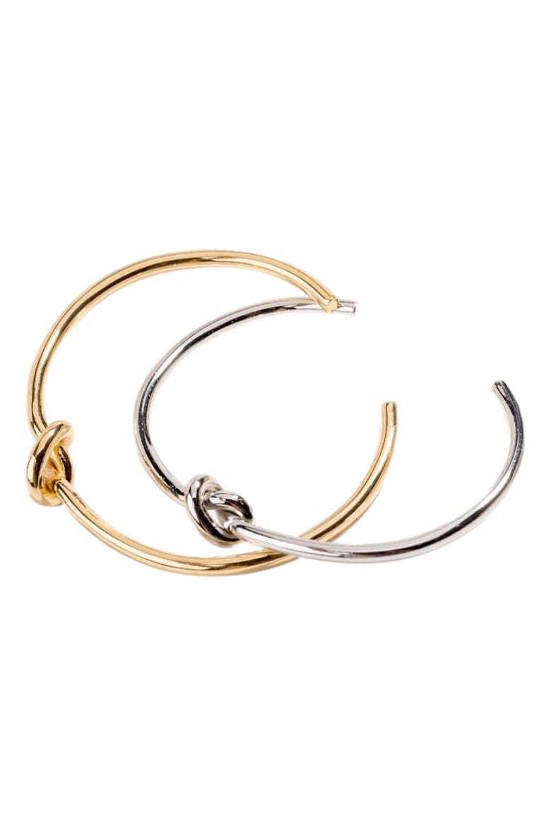 Love Knot Bracelet -Gold Knot Bracelet, Alternate, color, Silver