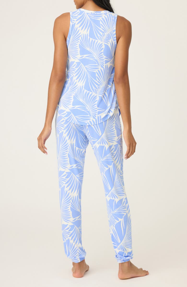 PJ Salvage Bayside Dreams Sleeveless Jersey Pajamas, Alternate, color, Deep Blue